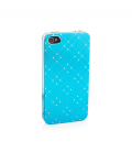 iPhone 4 4S Hülle Full Body Cover "Alu Dots"