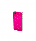 iPhone 4 4S Hülle Full Body Cover "Alu Dots"