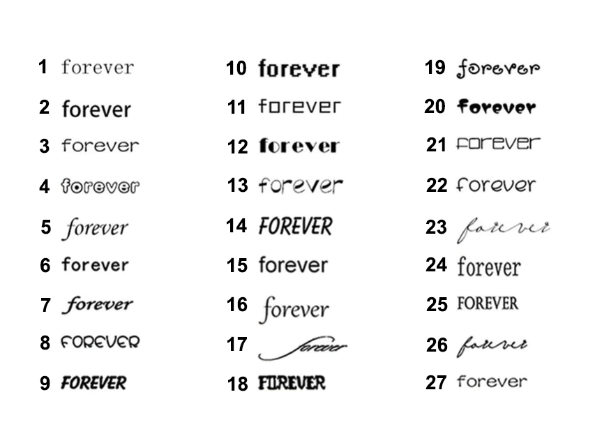 Fonts Armband